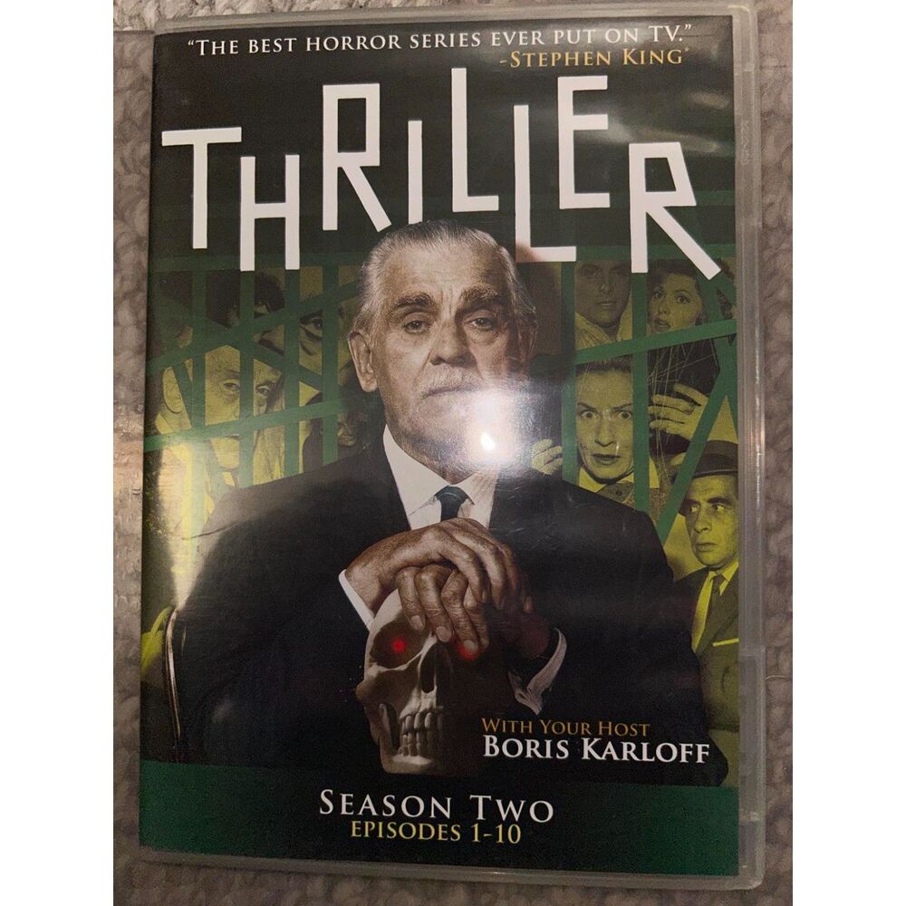 Thriller Season Two Episodes 1-10 DVD Boris Karloff 2 discs
